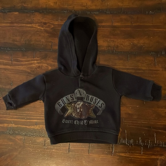 Guns N Roses Pullover Baby Hoodie 0-3 months - Picture 1 of 7